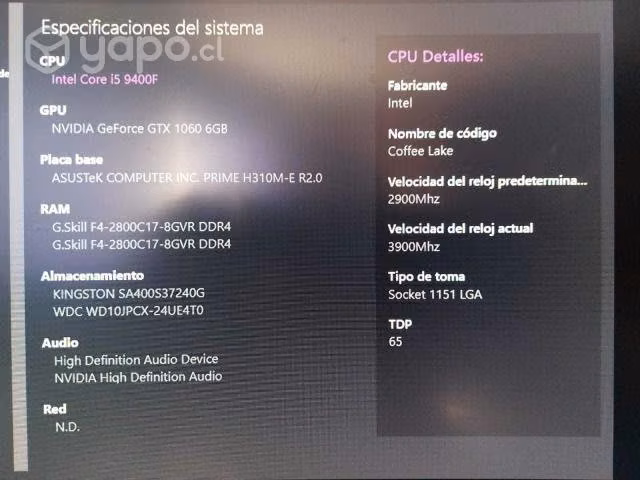 Pc-gamer i5 9400f + 1060 6gb - Imagen 2