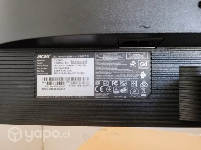 Monitor Acer 0 detalles y muy poco uso