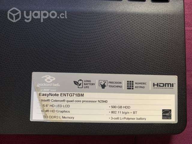 Notebook Packard Bell EasyNote ENTG71BM-C5AJ - Imagen 4