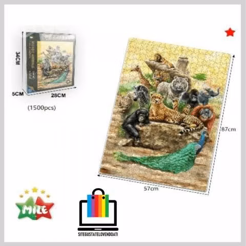 Rompecabezas Puzzle Animales Fantásticos 1500 Piez