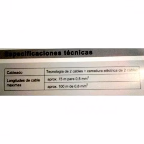 Citofono C/portero Metal 100mt
