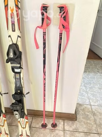 Skies Rossignol 1.42 + botas, bastones y bolsos
