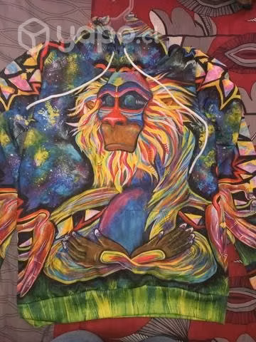 Polerón psicodélico Rafiki meditando