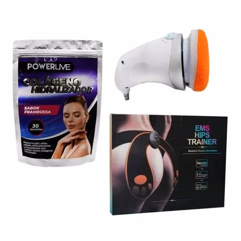 Combo fitness colágeno + masajeador+ tonificador m
