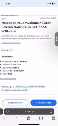 Notebook Asus