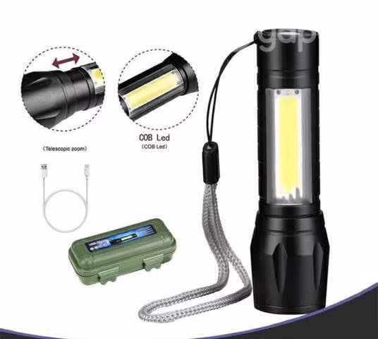 Mini linterna de mano USB recargable