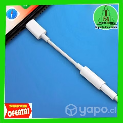Adaptador Audífonos para Iphone CON Bluetooth Orig