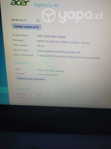 notebook Acer - Imagen 2
