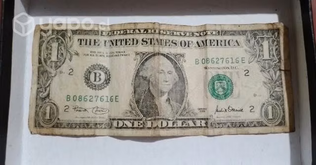 Billete de un dólar antiguo coleccionable