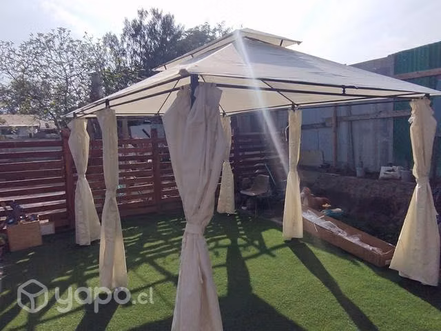 Pérgola Romana incluye cortina 4x3