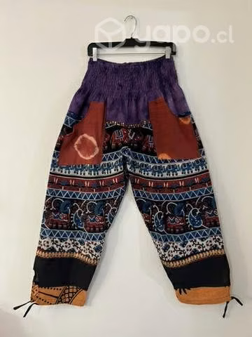 Pantalón Hindú Con Bolsillo Talla L/xl Violeta