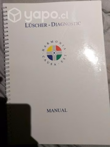 Test de lüscher (láminas de colores, manual, cubos