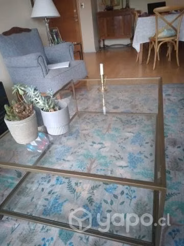 Mesa de centro de vidrio