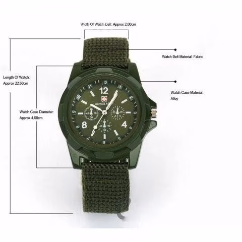 Relojes Redondos Con Correa De Nylon