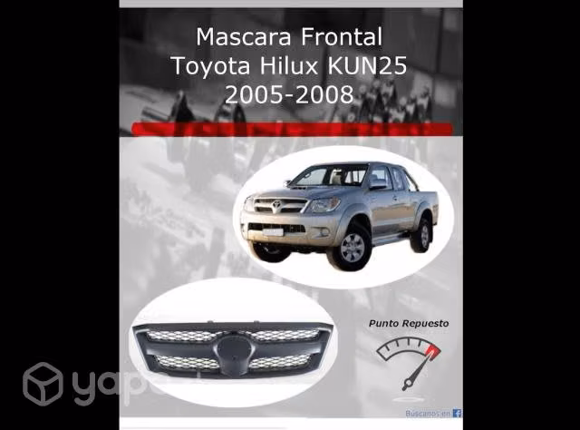 Mascara Frontal Toyota Hilux KUN