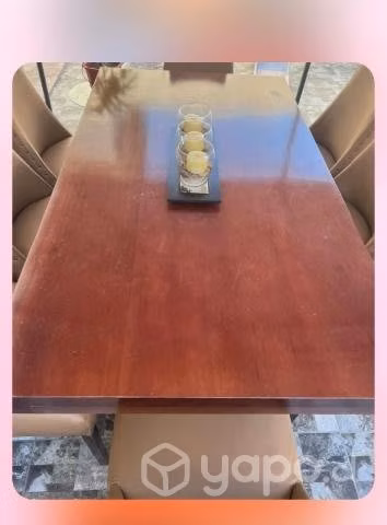Juego de mesa 8 puesto de madera