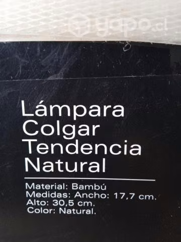 Lampara colgante de bambu nuevas