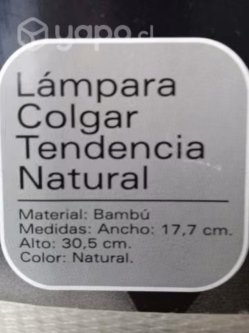 Lampara colgante de bambu nuevas