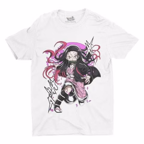 Polera Nezuko Kamado 5 Kimetsu No Yaiba Demon Slay