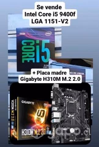 Procesador Intel Core i5 9400f + Placa madre