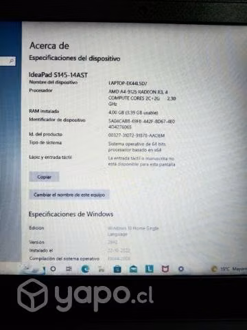 Notebook Lenovo Ideapad - Imagen 3