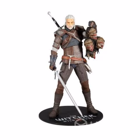 Mcfarlane the witcher 3 geralt of rivia; statue