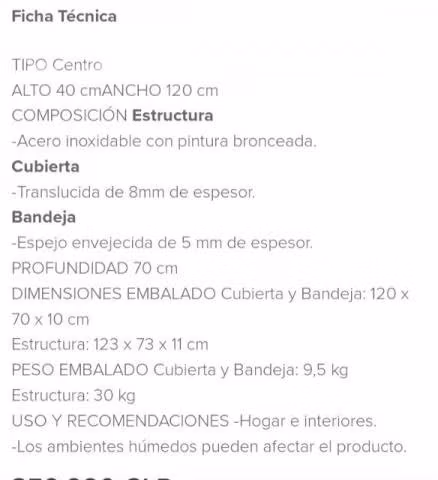 Mesa de centro rosen