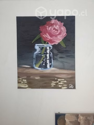 Pintura de Flor abstracta (40x50 cm)