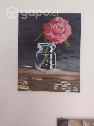 Pintura de Flor abstracta (40x50 cm)