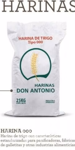 HARINAS AL POR MAYOR tipo 000 - 0000 desde 15900