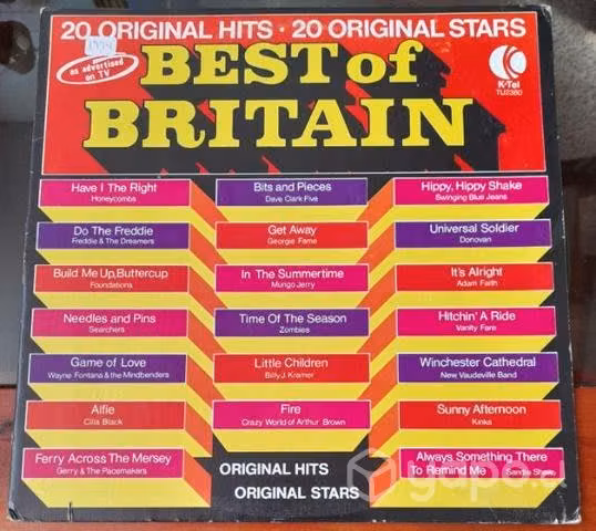 Vinilo de época usa Best of Britain 20 Hits