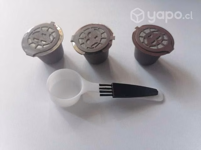 3 Capsulas Reutilizables Nespresso + Cuchara