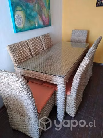Comedor Ratan 8 sillas