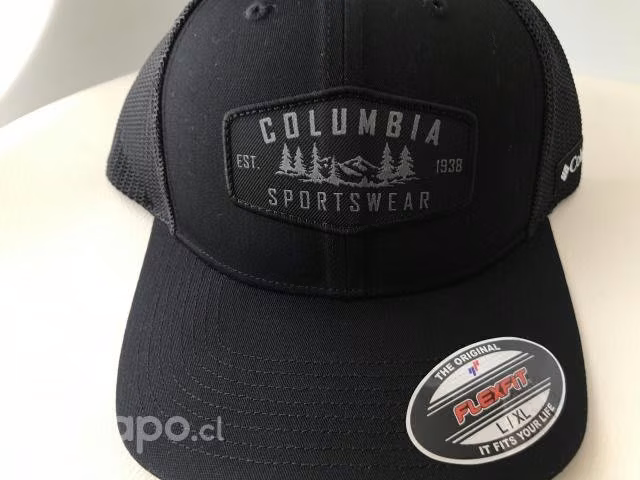 Jockey Gorro Columbia Flex Fit, Black, talla L-XL