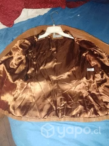 Chaqueta de cuero color broun - Imagen 2
