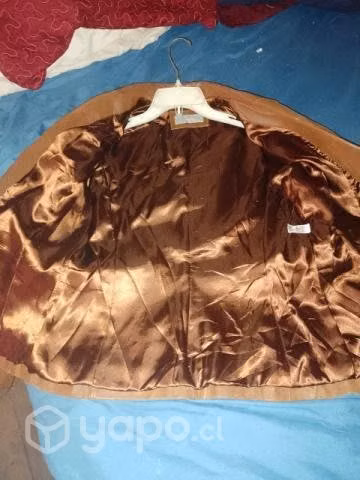 Chaqueta de cuero color broun - Imagen 5