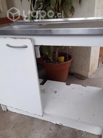 lavaplato y mueble sin fondo