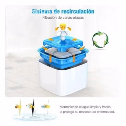Fuente Flor de Agua Gatos #DR&