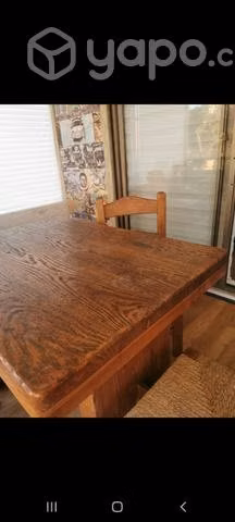 Comedor de madera nativa 6 sillas