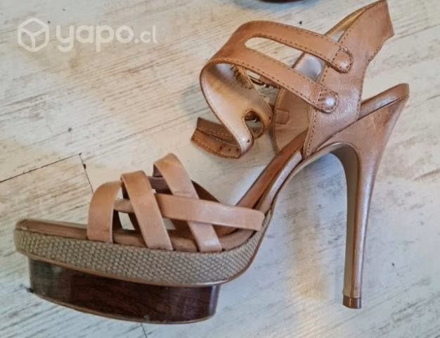 Sandalias Vía Uno de cuero