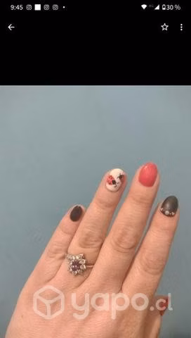 Anillo plata amatista