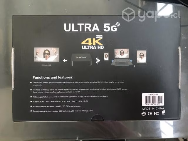 TV Box 4K Android 10.1 4gb