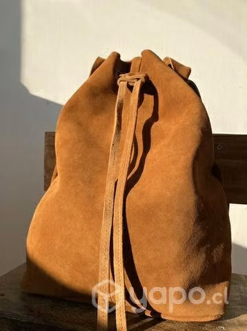 Cartera / Mochila Cuero Reno casi nueva - Imagen 4
