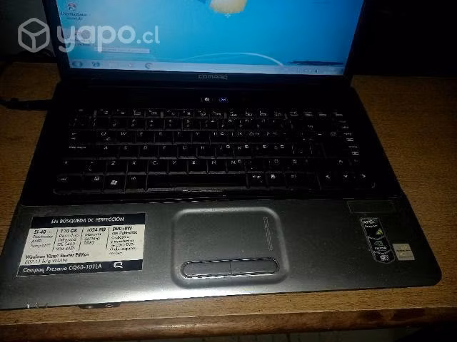 Notebook compaq presario en muy buen estado