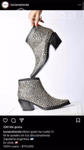Botines de cuero marca argentina