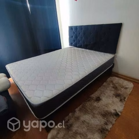 Cama 2 plazas casi nueva colchón Celta Apolo
