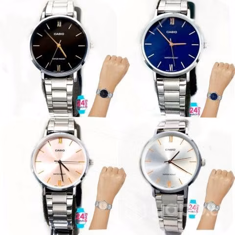 Reloj casio ltpvt01d-2b mujer semiplanos nuevos
