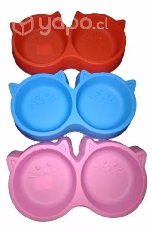 Comedero Bebedero Doble Para Mascotas Gatitos