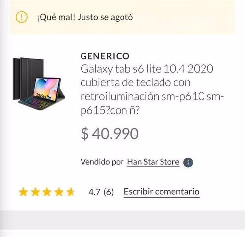 Smart Keyboard Case para Galaxy Tab S6 Lite