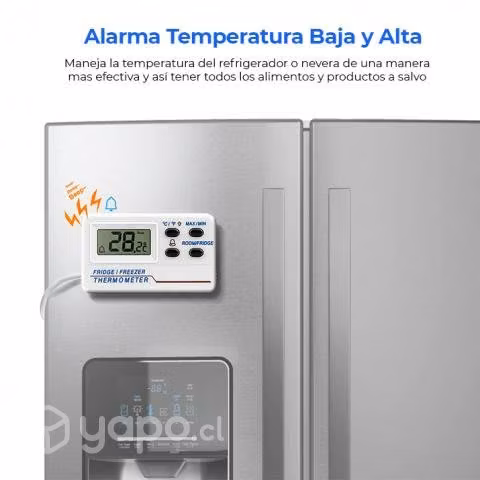 Termometro Digital Refrigerador Sonda Alarma Max B